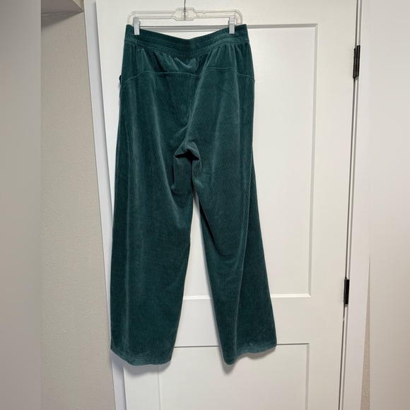 Lululemon Scuba Mid-Rise Wide-Leg Pant *Velvet Cord Storm Teal Size 10 - Picture 5 of 12